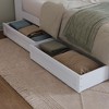 AFI Furnishings AFI Queen-King-Twin XL Wood Mid-Century Modern Under Bed Storage Drawers in White - 3 of 4