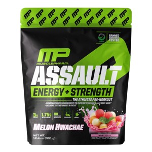MusclePharm Assault Energy + Strength, Pre-Workout, Melon Hwachae, 12.4 oz (351 g) - 1 of 2