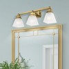 Livex Lighting Mission 3 - Light Vanity in  Antique Brass - 3 of 4