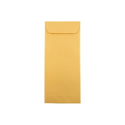JAM Paper #10 Policy Metallic Business Envelopes 4.125 x 9.5 Stardream Gold 1261602