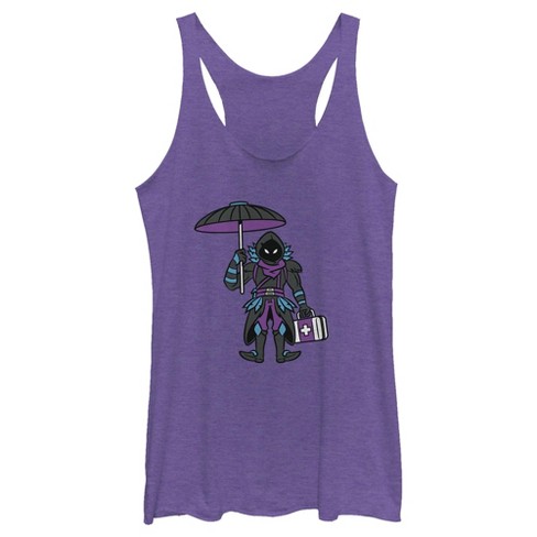 Women's Fortnite Raven Float On Racerback Tank Top - image 1 of 4