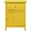 ORRD Vibrant Yellow Nightstand, Fully Assembled Accent Table with Drawer for Small Spaces, Ready-to-Use Bedside Table, 25"H - 2 of 4
