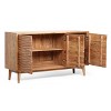 Warrenton Boho Handcrafted 2 Door Acacia Wood Sideboard Natural - Christopher Knight Home: Exotic Storage Cabinet - image 3 of 4