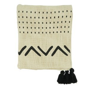 Saro Lifestyle Tufted Design Throw Blanket - 1 of 4