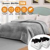 NewHome"Electric Heated Fleece Blanket, 72x84in, 10 Heating Levels, 10-Hour Auto Off, Machine Washable"Grey - 4 of 4