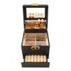 Unique Bargains 3 Layers PU Leather Sequins Jewelry Box with Drawers and Mirror - 3 of 4