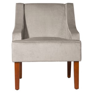 HomePop Swoop Arm Accent Chair - Dove/Gray