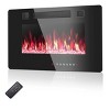 Kismile Ultra-Thin Electric Fireplace, Featuring Low-Noise Operation (Sleep Mode), Supports Built-In Or Wall-Mounted Installation - 3 of 4