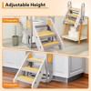 Adjustable 3-Step Toddler Stool, Foldable Step Stool for Kids, with Handles, Anti-Slip Pads, Kids Toilet Potty Training, for Bathroom Sink - 4 of 4