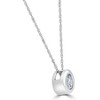 Pompeii3 14K White Gold 1/2ct Round Solitaire Diamond Solitaire Bezel Pendant - 3 of 4