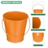 Unique Bargains Garden Galvanized Versatile Durable Bucket with Handle 6 Pcs - 2 of 4