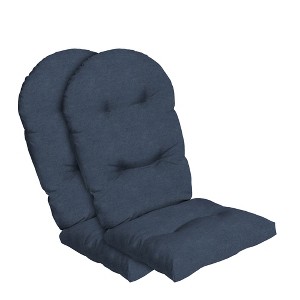 ARDEN Oceantex Outdoor Plush Modern Tufted Adirondack Cushion, 2 Pack, 20 x 18, Water Repellent, Fade Resistant 20 x 18, Ocean Blue - 1 of 4