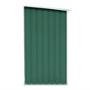 vidaXL Garden Log Storage Shed Galvanized Steel 64.2"x32.7"x60.6" Green - 4 of 4