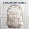 Outdoor Garden Rattan Egg Swing Chair, Hanging Chair, Patio Swings Hanging Chair With Removable & Washable Cushion-Cuddlewood - 3 of 4