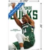 Trends International NBA Milwaukee Bucks - Giannis Antetokounmpo Feature Series 24 Unframed Wall Poster Print White Mounts Bundle 22.375" x 34" - 3 of 4