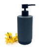 Cameo Countertop Soap/Lotion Dispenser, Rust-Proof Stainless Steel Pump,, Non-Slip Silicone Feet - Grey/Black Marble - image 2 of 4