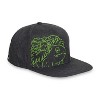 Pokemon Center Venusaur Charcoal Flat-Bill Hat (One Size-Adult) - 4 of 4