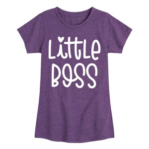 Girls' - Instant Message - Little Boss Fitted Short Sleeve Graphic T-Shirt - 1 of 4