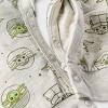 Baby Boys' 2pc Star Wars Baby Yoda Fleece Top and Bottom Set - Olive Green - 4 of 4