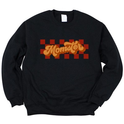 Simply Sage Market Women's Graphic Sweatshirt Momster Checkered