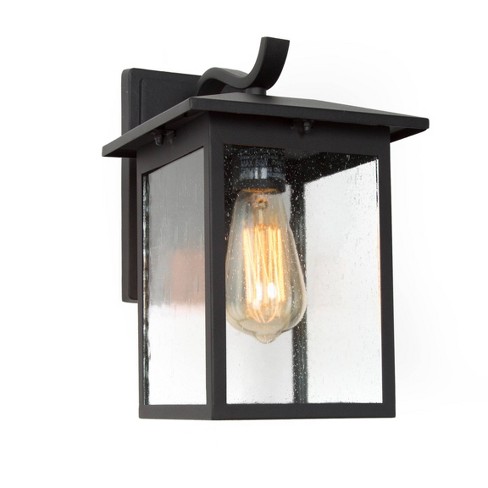 Seeded glass deals outdoor wall light