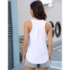 BLUEMING Womens Summer Basic Tank Tops Racer Back Tank Tops U Neck Athletci Sleeveless Vests - 3 of 3