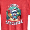 Women's - Lilo and Stitch - Merry Beachmas Christmas Short Sleeve Graphic T-Shirt - 2 of 4