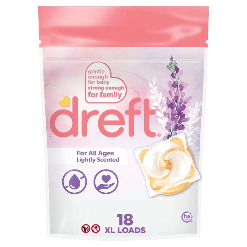 Dreft Laundry Detergent - Lightly Scented - 18ct, 1 of 13