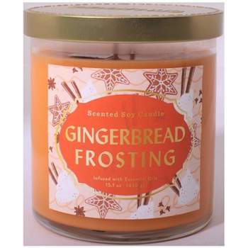 2-Wick 15.1oz Lidded Glass Jar Gingerbread Frosting Candle - Opalhouse™