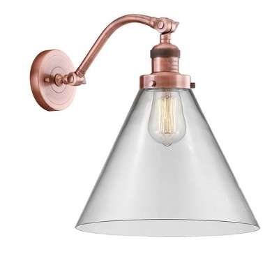 Cone - 1 Light Wall Sconce In Industrial Style-14 Inches Tall and 12 Inches Wide