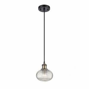 Ithaca - 1 Light Cord Hung Mini Pendant In Industrial Style-7 Inches Tall and 6 Inches Wide - 1 of 1