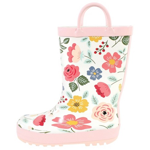 Hudson Baby Rain Boots Modern Botanical 10 Toddler Target