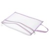 Unique Bargains Nylon A4 Mesh Zippered Clear Files Bag for Office Business with Handle - 3 of 4