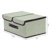 REGALWOVEN Collapsible Fabric Storage Bin with Handle and Lid for Shelves Closet - 4 of 4
