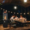 Tangkula 41,000 BTU Propane Patio Heater Glass Tube Standing Gas Heater w/ Cover Wheels - 2 of 4