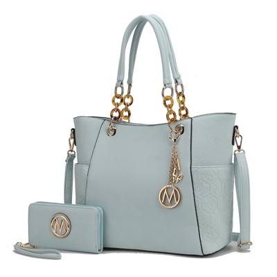 MKF Collection Merlina Embossed pockets Vegan Leather Women’s Tote Bag with Wallet by Mia K