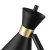 Globe Electric 16" Matte Black Desk Lamp with Matte Brass Accents and Metal Shade: ETL Listed, Adjustable Pivot, Metal Cone Shade, 5ft Cord - 3 of 4