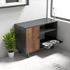 Large Pet Dog Food Storage Cabinet,Storage Cabinet With Stainless Steel Double Pull Out Raised Dog Bowls For Living Room,Bedroom-Cuddlewood - 3 of 4