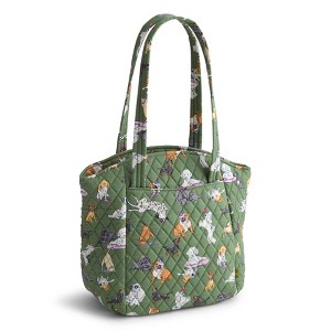 Vera Bradley Women's Outlet Cotton Glenna Satchel Purse Dog Park