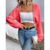 Women's Lightweight Shrug Sweater for Dresses & Tops Long Sleeve Open Front Knit Crop Bolero Cardigan - 4 of 4