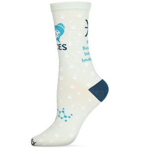 Memoi Women's Pisces Zodiac Sign Crew Socks Mint 9-11 - 1 of 4