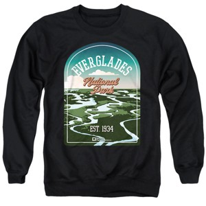 Men's Everglades National Park Illustrated Landscape Crewneck Sweatshirt - 1 of 4