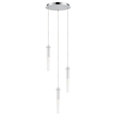 ET2 Lighting Pipette 3 - Light Pendant in  Polished Chrome