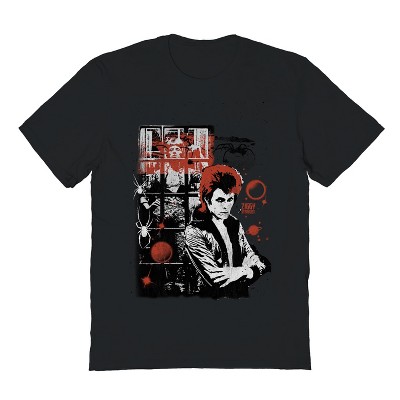David Bowie Men's Ziggy Collage Short Sleeve Graphic Cotton T-Shirt