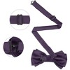 Elerevyo Men's Pre-tied Formal Satin Solid Color Formal Tuxedo Bow Ties - 2 of 4