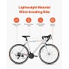 21-Speed Carbon Steel Road Bike with Caliper Brakes, 700x25C Tires, Shimano Drivetrain, Drop-Bar Commuter Bicycle - 4 of 4