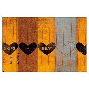 Trends International John W. Golden - Skips a Beat Framed Wall Poster Prints - 1 of 4