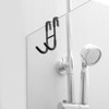 Frameless Bathroom Towel Hook Shower Glass Door Hook Drilling-Free J-Hook Stainless Steel Robe Hook - 4 of 4