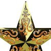 Northlight 8.5" Lighted Gold and White Star Cut-Out Design Christmas Tree Topper - Clear Lights - image 4 of 4