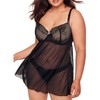 Adore Me Women's Ella Babydoll Lingerie - 2 of 4